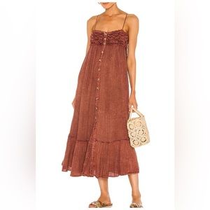 Free People women’s Linda Jo midi dress🌹